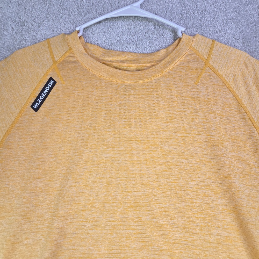 Legends Mens XXL Orange Long Sleeve Performance Raglan Shirt XXL